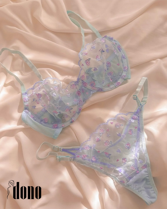 ست شکوفه ابی